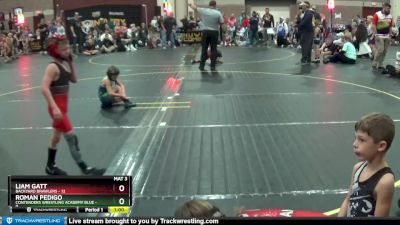 44 lbs Semis & 1st Wrestleback (8 Team) - Liam Gatt, Backyard Brawlers vs Roman Pedigo, Contenders Wrestling Academy Blue