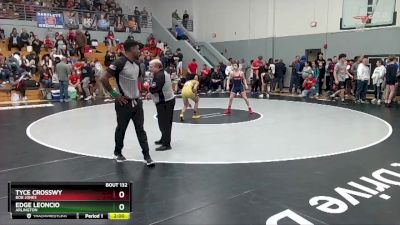 106 lbs Champ. Round 2 - Tyce Crosswy, Bob Jones vs Edge Leoncio, Arlington