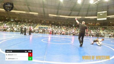 64 lbs Quarterfinal - Bradey Bleich, Mat Assassins vs Tate Johnson, Greater Heights Wrestling