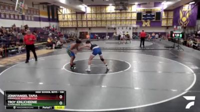 138 lbs Semifinal - Jonnyangel Tapia, Grindhouse Wrestling Club vs Troy Kinlicheenie, Slivercreek Scrappers