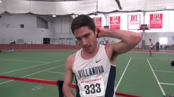 Robert Denault just misses NCAAs again in Mile at BU Last Chance Meet