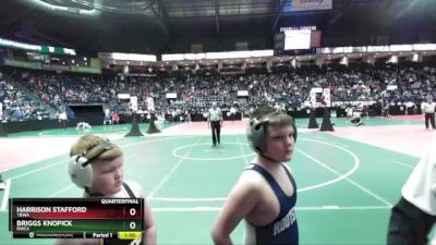 120 lbs Quarterfinal - Harrison Stafford, TRWA vs Briggs Knopick, RWC3