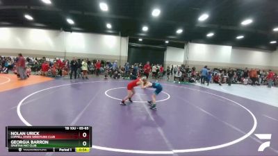 65-65 lbs Round 2 - Georgia Barron, Spartan Mat Club vs Nolan Urick, Coppell Stars Wrestling Club