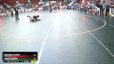 112 lbs Quarterfinal - Mason Haines, Dundee Wrestling vs Anthony Alanis, Relentless TC