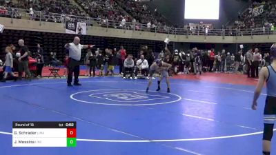 50 lbs Round Of 16 - Greyson Schrader, Lima, NY vs Johnny Messina, Lincoln Park, NJ