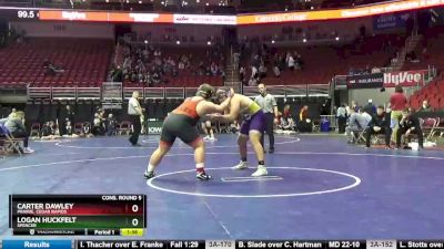 3A-285 lbs Cons. Round 5 - Carter Dawley, Prairie, Cedar Rapids vs Logan Huckfelt, Spencer