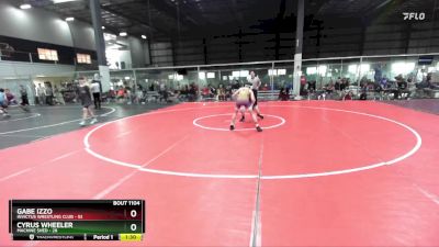 113 lbs Cons. Round 2 - Cyrus Wheeler, Machine Shed vs Gabe Izzo, Invictus Wrestling Club