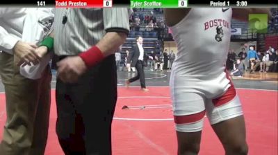 141 s, Tyler Scotton, Boston v Todd Preston, Harvard