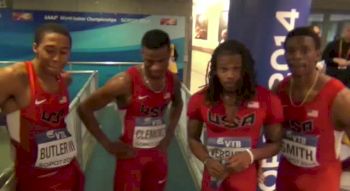 Men's 4X400 Wins Gold and Break World Indoor Record