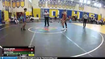 152 lbs Quarters & Wb (16 Team) - Ethan Reyes, Black & Blue vs Keith Cole, Heritage Wrestling Club