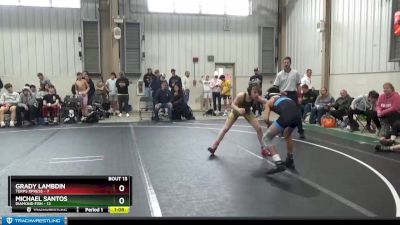 96 lbs Round 4 (8 Team) - Michael Santos, Diamond Fish vs Grady Lambdin, Terps Xpress