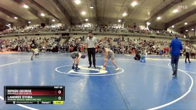 90 lbs Cons. Round 4 - Landree Gyhra, Warsaw Wildcat Wrestling-AAA vs Ripken George, Hallsville Kids Club-AA 