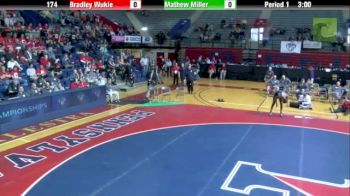 174 lbs finals Brad Wukie Penn vs Matthew Miller Navy