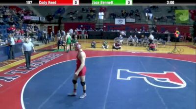 197 lbs finals Cody Reed Binghamton vs Jace Bennett Cornell