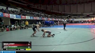 113 lbs Placement (4 Team) - Aiden Dougherty, Cox vs Bryce Looney, Grundy