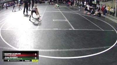 95 lbs Cons. Round 3 - Juan Ramirez, Scottsbluff Wrestling Club vs Kooper Schrunk, Pender Kid Dragon