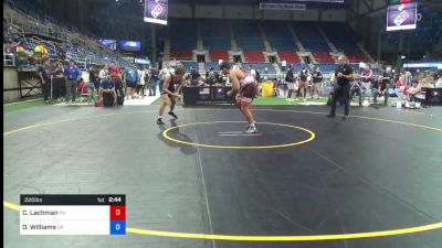 220 lbs 7th Place - Calvin Lachman, Pennsylvania vs Oscar Williams, Oklahoma