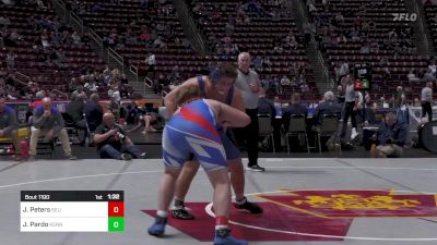 285 lbs Quarterfinal - Jack Peters, Selinsgrove vs John Pardo, Kennett