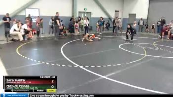 62 lbs Round 3 - Morgan Pegues, Juneau Youth Wrestling Club Inc. vs Zayin Martin, Mid Valley Wrestling Club