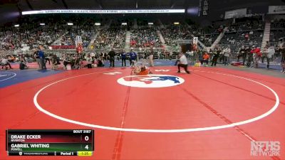 3A-113 lbs Quarterfinal - Gabriel Whiting, Powell vs Drake Ecker, Riverton