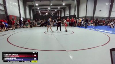 135 lbs Quarterfinal - Kristin Gaines, Outlaw Wrestling Club vs Marli Miller, Reality Sports Wrestling Club