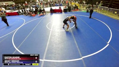 157 lbs Cons. Round 2 - Easton Hearne, Beast Bay Wrestling Club vs Brody Denham, Royal High School Wrestling