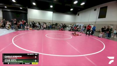 108 lbs Quarterfinal - Charlie Robinson, Ryse Wrestling Club vs Stone Smith, Boneyard Wrestling Academy