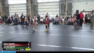 56 lbs Round 5 (6 Team) - Colten Becker, Team Germantown vs Molly Mooney, Scanlan Wrestling Academy