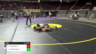 141 lbs Consi Of 16 #2 - Dominic Giordano, Florida State vs Noah Valenzuela, Grand Canyon