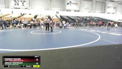 80 lbs 3rd Place Match - Forrest Rayder, Sandy Creek Wrestling Club vs Nikkoh Traynham, 5th Round Wrestling