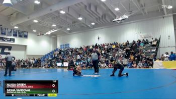 120 lbs 3rd Place Match - Sasha Sandoval, Oxford HS Girls (MS) vs Alaija Green, St. Martin High School Girls