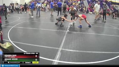 80 lbs Cons. Round 1 - Kensen Sims, Cane Bay Cobras vs Briggs Wood, C2X