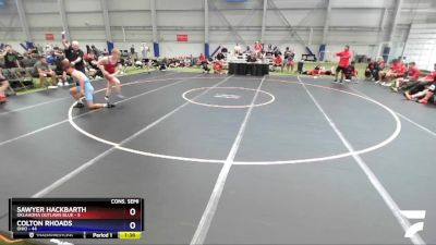 120 lbs 4th Wrestleback (16 Team) - Sawyer Hackbarth, Oklahoma Outlaws Blue vs Colton Rhoads, Ohio