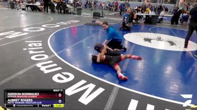 70 lbs Rr1 - Aubrey Rogers, Arctic Warriors Wrestling Club vs Addison Rodriguez, Interior Grappling Academy