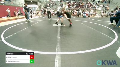 83 lbs Rr Rnd 2 - Asthon Martin, Pin-King All Stars vs Beckett Bowman, R.A.W.