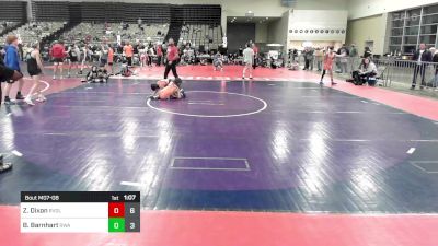 81 lbs Rr Rnd 8 - Zach Dixon, Revival Black vs Benito Barnhart, Roundtree Wrestling Academy Blue