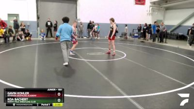 160 lbs Round 1 - Gavin Kohler, Interior Grappling Academy vs Koa Bachert, North Pole Wrestling Club