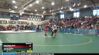 138 lbs Semifinal - Matthew Ruiz, Murrieta Valley vs Kaleb Gama, Vista Murrieta