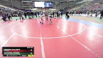 144 lbs Champ. Round 2 - Nathanial Higgins, Cyclones Wrestling & Fitness vs Frederik Dallerup, Michigan