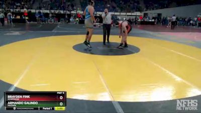 4A-285 lbs Quarterfinal - Armando Galindo, Mazama vs Brayden Fink, Scappoose