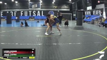 145 lbs Round 4 (8 Team) - Ayden Mosher, Mi Mafia Red vs Israel Castro, 42 North