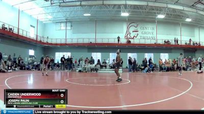 106 lbs Cons. Round 2 - Joseph Paun, Rick Larsen Wrestling Club vs Caiden Underwood, Indianapolis