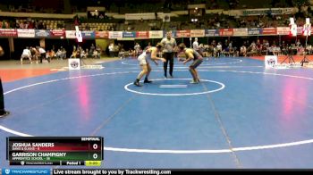 197 lbs Semis (4 Team) - Garrison Champigny, Apprentice School vs Joshua Sanders, Davis & Elkins