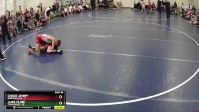 117 lbs Semis & 1st Wrestleback (8 Team) - Luke Cline, Team Rogue vs Chase Jenny, Nebraska Red