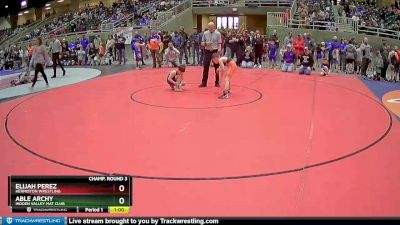 77 lbs Champ. Round 3 - Elijah Perez, Hermiston Wrestling vs Able Archy, Hidden Valley Mat Club