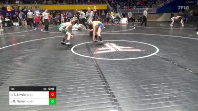 95 lbs Rd 2 - Consi Of 16 #1 - Tristan Snyder, Greater Latrobe vs Owen Nelson, Hempfield