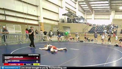 126 lbs Quarterfinal - Kadrick Lewallen, Nevada vs Glade Harman, Utah