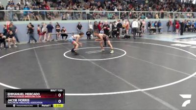 120 lbs Final - Emmanuel Mercado, Chugach Eagles Wrestling Club vs Jacob Morris, Avalanche Wrestling Association