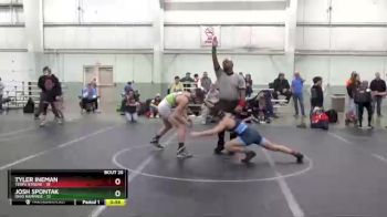 110 lbs Round 7 (8 Team) - Josh Spontak, Ohio Rampage vs Tyler Ineman, Terps Xtreme