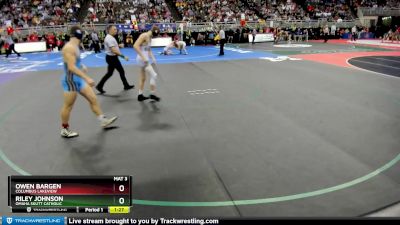 Semifinal - Riley Johnson, Omaha Skutt Catholic vs Owen Bargen, Columbus Lakeview